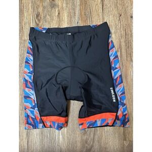 Nooyme Cycling Shorts Men's Size XL Padded Reflective Logo Mid Thigh